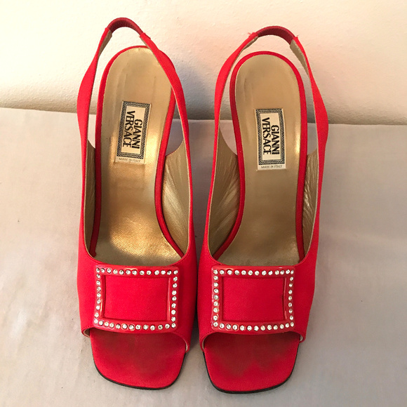 Giani Versace Red shoes/ Sandals Authentic - Picture 4 of 7
